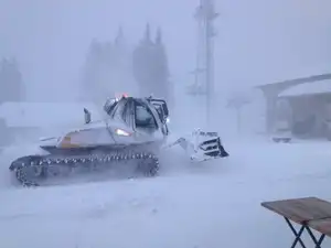 30-1-19, a very snowy morning in Les Gets!