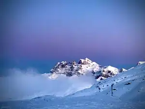 13-11-19, Dents du Midi on first ski tour of the winter.