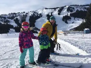 3-1-20, Great conditions for these young skiers.
