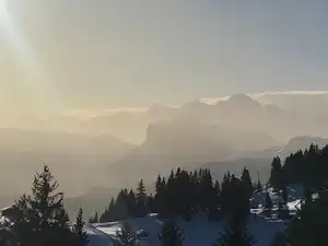 23-1-20, we love this view of Mt Blanc from La Rosta