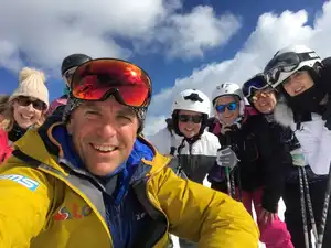 7-3-20, Tim having great fun teaching these lovely ladies!