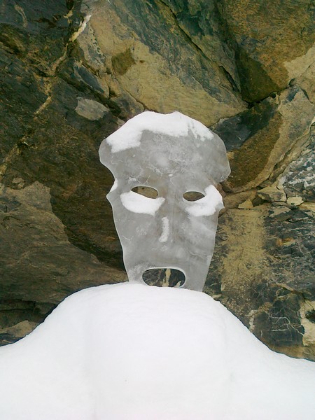 Ice carving at Nyon chairlift