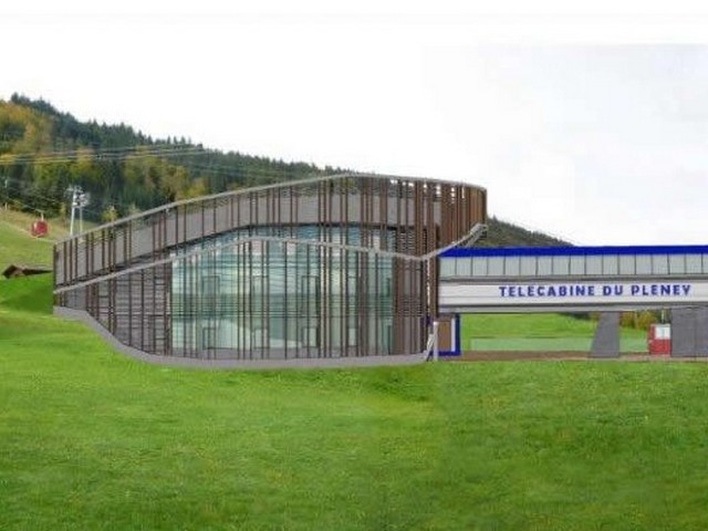 Artists impression of the new Pleney lift in Morzine currently being installed.