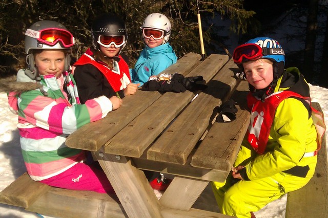 25/2/14, Junior Freeriders having a well earned break!