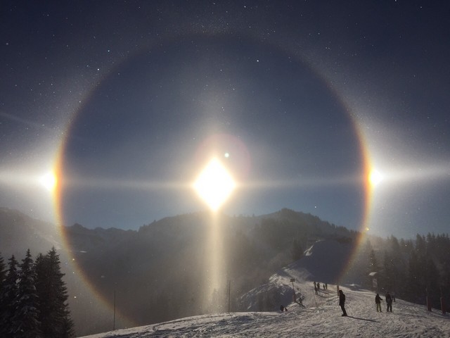 Fantastic ice halo on New Year's eve!