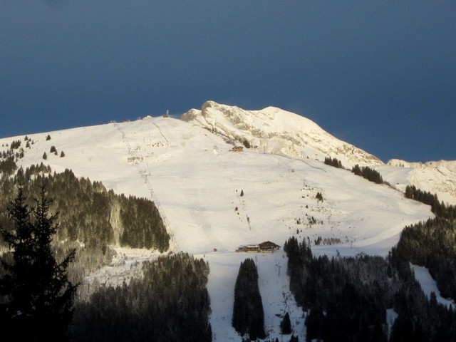 15/1/15, Mt Chéry looking stunning this morning after a snowfall yesterday.
