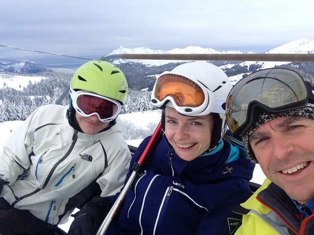 7-2-17, Joanna & Luke having a great time on their short break in Les Gets!