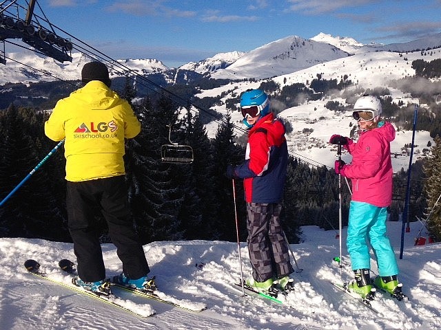11-1-18, Kev with his Junior Freeriders enjoying the lovely conditions and empty slopes.