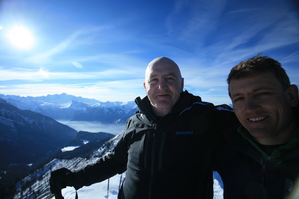 Keith Wood (Irish international rugby star) and Shaun Payne (Munster team manager) with LGS 27/1/11